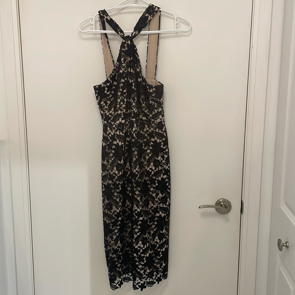 Club Monaco halter lace midi dress